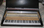 Rhodes Mark I stage piano detail