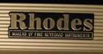 Rhodes Mark I stage piano detail
